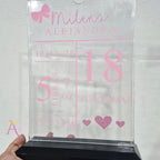 Placa de Nacimiento con Peluche (Personalizado)