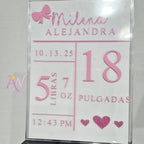 Placa de Nacimiento con Peluche (Personalizado)