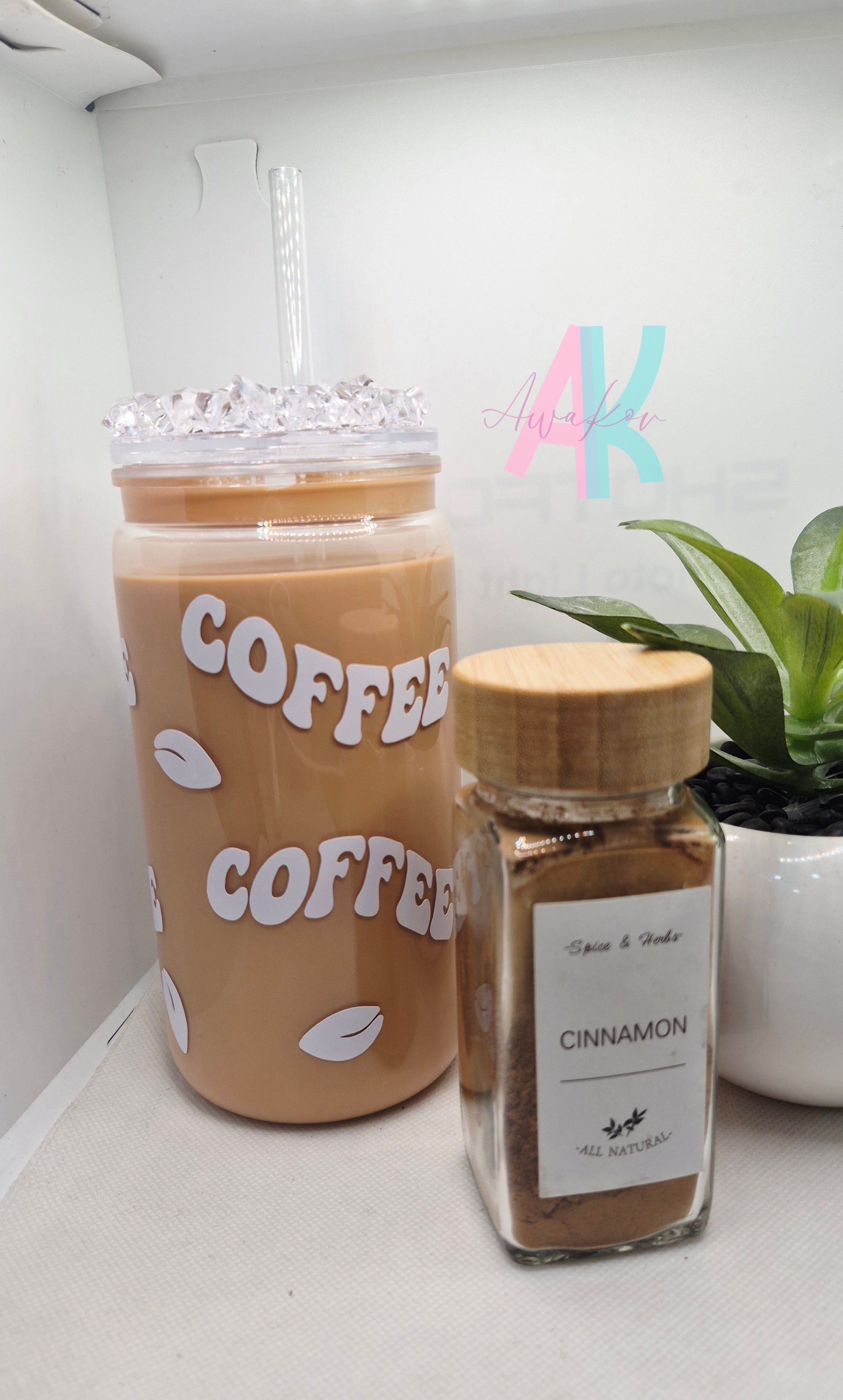 Snow Globe Tumbler "COFFEE"