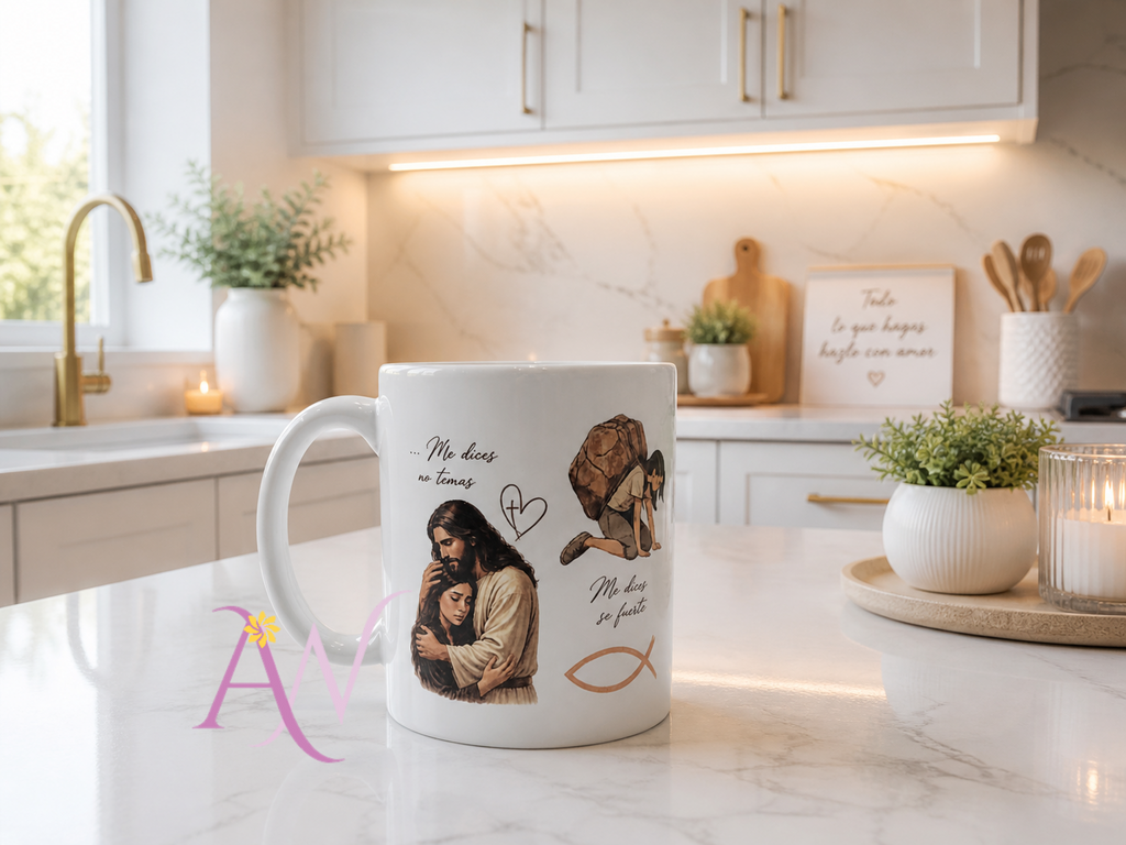 Taza “No Temas” – Mensaje de Fe y Fortaleza
