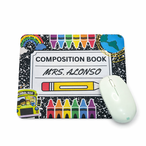 Combo para Maestras – Mouse Pad, Taza y Jumbo Paper Clips Personalizados