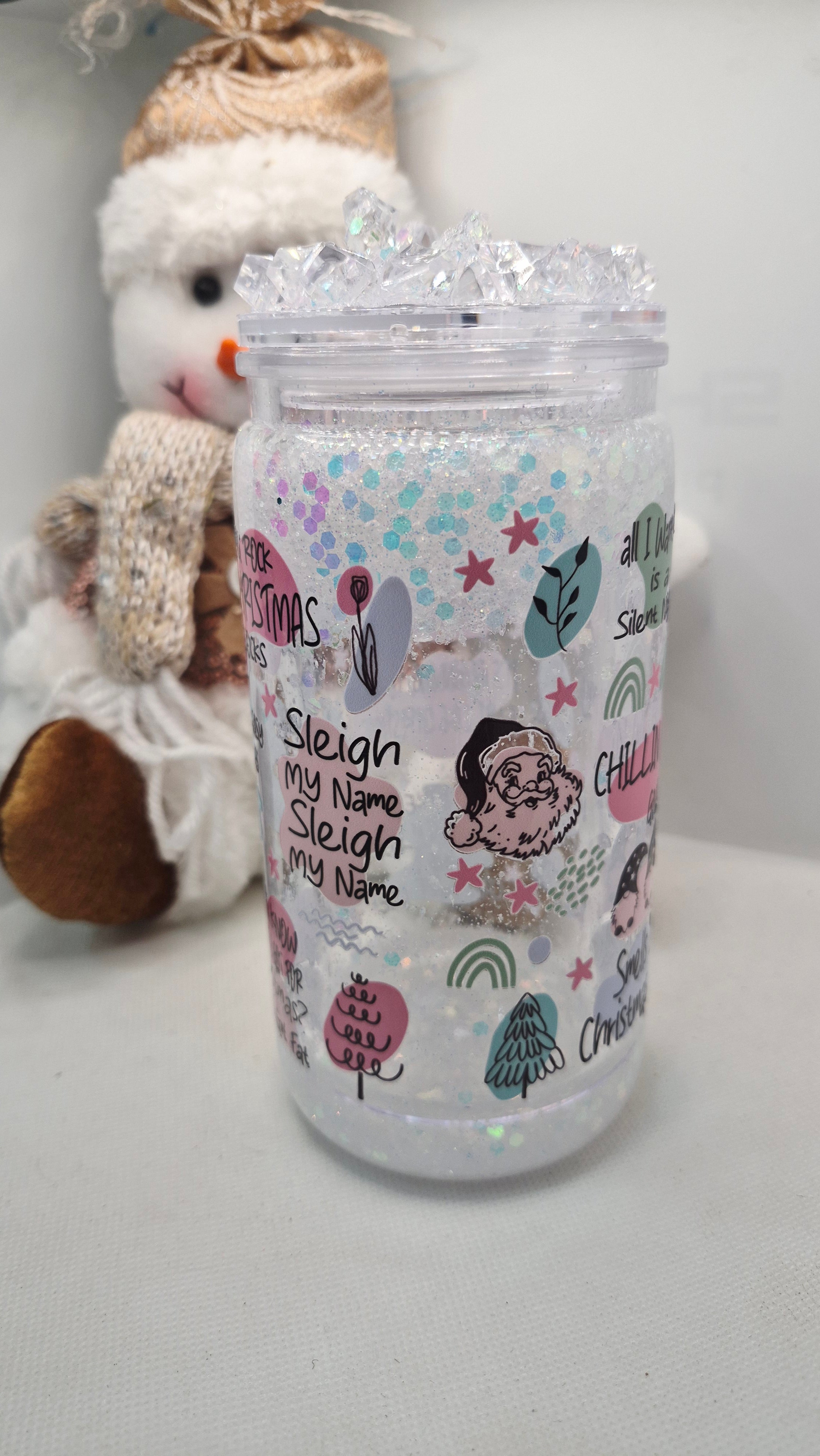 Snow Globe Tumbler " Let it Snow"