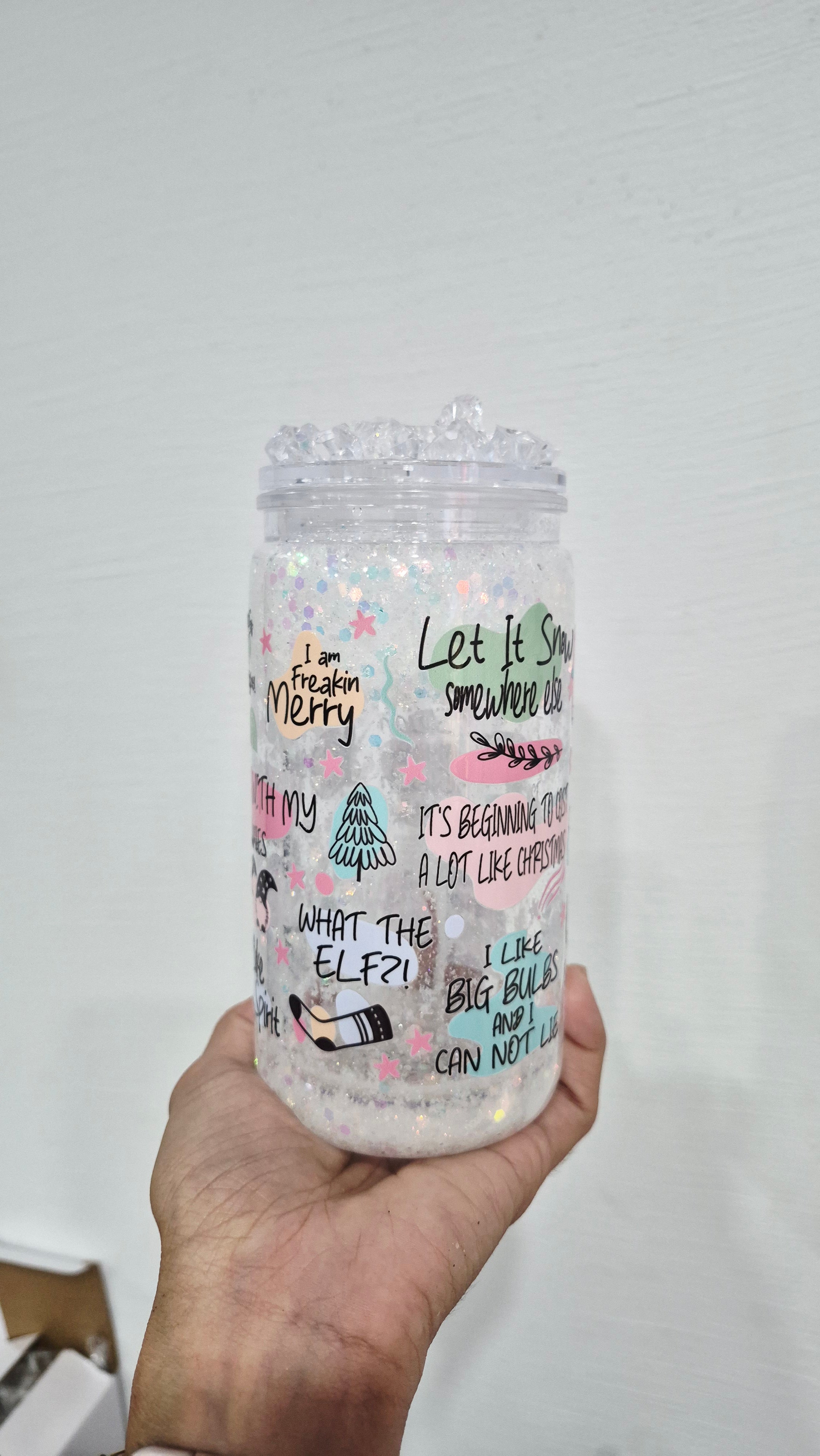 Snow Globe Tumbler " Let it Snow"